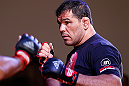 FORTALEZA, BRAZIL - JUNE 06:  Antonio Rodrigo "Minotauro" Nogueira holds an open training session for media at Centro de Eventos do Ceara on June 6, 2013 in Fortaleza, Ceara, Brazil.  (Photo by Josh Hedges/Zuffa LLC/Zuffa LLC via Getty Images)