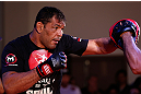 FORTALEZA, BRAZIL - JUNE 06:  Antonio Rodrigo "Minotauro" Nogueira holds an open training session for media at Centro de Eventos do Ceara on June 6, 2013 in Fortaleza, Ceara, Brazil.  (Photo by Josh Hedges/Zuffa LLC/Zuffa LLC via Getty Images)