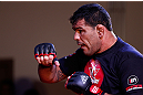FORTALEZA, BRAZIL - JUNE 06:  Antonio Rodrigo "Minotauro" Nogueira holds an open training session for media at Centro de Eventos do Ceara on June 6, 2013 in Fortaleza, Ceara, Brazil.  (Photo by Josh Hedges/Zuffa LLC/Zuffa LLC via Getty Images)