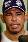 FORTALEZA, BRAZIL - JUNE 06:  Antonio Rodrigo "Minotauro" Nogueira interacts with media at Centro de Eventos do Ceara on June 6, 2013 in Fortaleza, Ceara, Brazil.  (Photo by Josh Hedges/Zuffa LLC/Zuffa LLC via Getty Images)