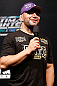 FORTALEZA, BRAZIL - JUNE 07:  Glover Teixeira interacts with fans during a Q&A session before the UFC weigh-in at Paulo Sarasate Arena on June 7, 2013 in Fortaleza, Ceara, Brazil.  (Photo by Josh Hedges/Zuffa LLC/Zuffa LLC via Getty Images)