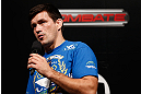 FORTALEZA, BRAZIL - JUNE 07:  Demian Maia interacts with fans during a Q&A session before the UFC weigh-in at Paulo Sarasate Arena on June 7, 2013 in Fortaleza, Ceara, Brazil.  (Photo by Josh Hedges/Zuffa LLC/Zuffa LLC via Getty Images)
