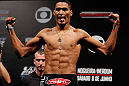 FORTALEZA, BRAZIL - JUNE 07:  Ildemar Alcantara weighs in during the UFC weigh-in at Paulo Sarasate Arena on June 7, 2013 in Fortaleza, Ceara, Brazil.  (Photo by Josh Hedges/Zuffa LLC/Zuffa LLC via Getty Images)