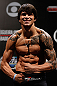 FORTALEZA, BRAZIL - JUNE 07:  Erick Silva weighs in during the UFC weigh-in at Paulo Sarasate Arena on June 7, 2013 in Fortaleza, Ceara, Brazil.  (Photo by Josh Hedges/Zuffa LLC/Zuffa LLC via Getty Images)