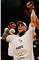 FORTALEZA, BRAZIL - JUNE 08:  Daniel Sarafian reacts after defeating Eddie Mendez in their middleweight fight during the UFC on FUEL TV event at Paulo Sarasate Arena on June 8, 2013 in Fortaleza, Ceara, Brazil.  (Photo by Josh Hedges/Zuffa LLC/Zuffa LLC via Getty Images)