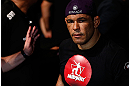 FORTALEZA, BRAZIL - JUNE 08:  Antonio Rodrigo "Minotauro" Nogueira enters the arena before his heavyweight fight against Fabricio Werdum during the UFC on FUEL TV event at Paulo Sarasate Arena on June 8, 2013 in Fortaleza, Ceara, Brazil.  (Photo by Josh Hedges/Zuffa LLC/Zuffa LLC via Getty Images)