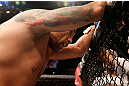 FORTALEZA, BRAZIL - JUNE 08:  Fabricio Werdum reacts after defeating Antonio Rodrigo Nogueira in their heavyweight fight during the UFC on FUEL TV event at Paulo Sarasate Arena on June 8, 2013 in Fortaleza, Ceara, Brazil.  (Photo by Josh Hedges/Zuffa LLC/Zuffa LLC via Getty Images)