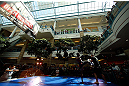 WINNIPEG, CANADA - JUNE 12:  Yves Jabouin holds an open workout session for fans and media at Portage Place on June 12, 2013 in Winnipeg, Manitoba, Canada.  (Photo by Josh Hedges/Zuffa LLC/Zuffa LLC via Getty Images)