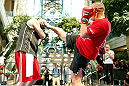 WINNIPEG, CANADA - JUNE 12:  Pat Barry holds an open workout session for fans and media at Portage Place on June 12, 2013 in Winnipeg, Manitoba, Canada.  (Photo by Josh Hedges/Zuffa LLC/Zuffa LLC via Getty Images)