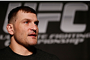 WINNIPEG, CANADA - JUNE 13:  Stipe Miocic interacts with media during the UFC 161 media day at The Met on June 13, 2013 in Winnipeg, Manitoba, Canada.  (Photo by Josh Hedges/Zuffa LLC/Zuffa LLC via Getty Images)