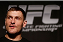 WINNIPEG, CANADA - JUNE 13:  Stipe Miocic interacts with media during the UFC 161 media day at The Met on June 13, 2013 in Winnipeg, Manitoba, Canada.  (Photo by Josh Hedges/Zuffa LLC/Zuffa LLC via Getty Images)