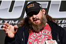 WINNIPEG, CANADA - JUNE 13:  Roy Nelson interacts with media during the UFC 161 media day at The Met on June 13, 2013 in Winnipeg, Manitoba, Canada.  (Photo by Josh Hedges/Zuffa LLC/Zuffa LLC via Getty Images)