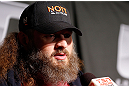 WINNIPEG, CANADA - JUNE 13:  Roy Nelson interacts with media during the UFC 161 media day at The Met on June 13, 2013 in Winnipeg, Manitoba, Canada.  (Photo by Josh Hedges/Zuffa LLC/Zuffa LLC via Getty Images)