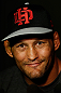 WINNIPEG, CANADA - JUNE 13:  Dan Henderson interacts with media during the UFC 161 media day at The Met on June 13, 2013 in Winnipeg, Manitoba, Canada.  (Photo by Josh Hedges/Zuffa LLC/Zuffa LLC via Getty Images)