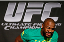 WINNIPEG, CANADA - JUNE 13:  Rashad Evans interacts with media during the UFC 161 media day at The Met on June 13, 2013 in Winnipeg, Manitoba, Canada.  (Photo by Josh Hedges/Zuffa LLC/Zuffa LLC via Getty Images)