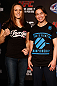 WINNIPEG, CANADA - JUNE 13:  (L-R) Opponents Alexis Davis and Rosi Sexton pose for photos during the UFC 161 media day at The Met on June 13, 2013 in Winnipeg, Manitoba, Canada.  (Photo by Josh Hedges/Zuffa LLC/Zuffa LLC via Getty Images)