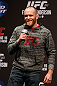 WINNIPEG, CANADA - JUNE 14:  T.J. Grant interacts with fans during a Q&A session before the UFC 161 weigh-in at the MTS Centre on June 14, 2013 in Winnipeg, Manitoba, Canada.  (Photo by Josh Hedges/Zuffa LLC/Zuffa LLC via Getty Images)