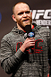 WINNIPEG, CANADA - JUNE 14:  T.J. Grant interacts with fans during a Q&A session before the UFC 161 weigh-in at the MTS Centre on June 14, 2013 in Winnipeg, Manitoba, Canada.  (Photo by Josh Hedges/Zuffa LLC/Zuffa LLC via Getty Images)