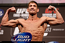 WINNIPEG, CANADA - JUNE 14:  Sam Stout weighs in during the UFC 161 weigh-in at the MTS Centre on June 14, 2013 in Winnipeg, Manitoba, Canada.  (Photo by Josh Hedges/Zuffa LLC/Zuffa LLC via Getty Images)