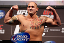 WINNIPEG, CANADA - JUNE 14:  Shawn Jordan weighs in during the UFC 161 weigh-in at the MTS Centre on June 14, 2013 in Winnipeg, Manitoba, Canada.  (Photo by Josh Hedges/Zuffa LLC/Zuffa LLC via Getty Images)