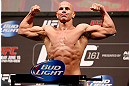 WINNIPEG, CANADA - JUNE 14:  Ryan Jimmo weighs in during the UFC 161 weigh-in at the MTS Centre on June 14, 2013 in Winnipeg, Manitoba, Canada.  (Photo by Josh Hedges/Zuffa LLC/Zuffa LLC via Getty Images)