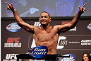 WINNIPEG, CANADA - JUNE 14:  Dan Henderson weighs in during the UFC 161 weigh-in at the MTS Centre on June 14, 2013 in Winnipeg, Manitoba, Canada.  (Photo by Josh Hedges/Zuffa LLC/Zuffa LLC via Getty Images)