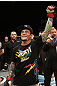 The Ultimate Fighter Season 13 Finale: Scott Jorgensen celebrates his win.