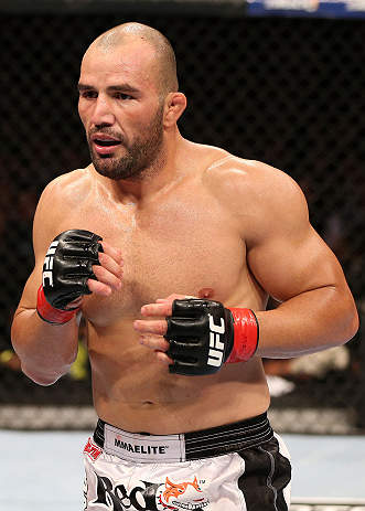 RIO DE JANEIRO, BRAZIL - OCTOBER 13:  Glover Teixeira stands in the Octagon during his light heavyweight fight against Fabio Maldonado at UFC 153 inside HSBC Arena on October 13, 2012 in Rio de Janeiro, Brazil.  (Photo by Josh Hedges/Zuffa LLC/Zuffa LLC via Getty Images)