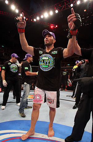 RIO DE JANEIRO, BRAZIL - OCTOBER 13:  Glover Teixeira reacts after defeating Fabio Maldonado during their light heavyweight fight at UFC 153 inside HSBC Arena on October 13, 2012 in Rio de Janeiro, Brazil.  (Photo by Josh Hedges/Zuffa LLC/Zuffa LLC via Getty Images)