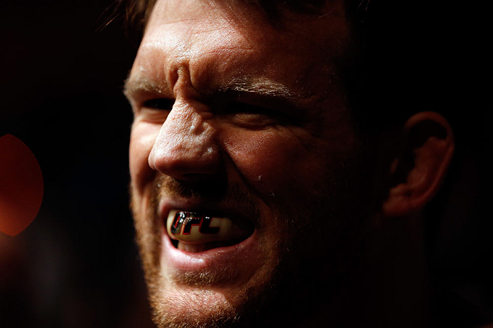 CHICAGO, IL - JANUARY 26:  Ryan Bader looks on against Vladimir Matyushenko during their Light Heavyweight Bout part of UFC on FOX at United Center on January 26, 2013 in Chicago, Illinois.  (Photo by Josh Hedges/Zuffa LLC/Zuffa LLC Via Getty Images)