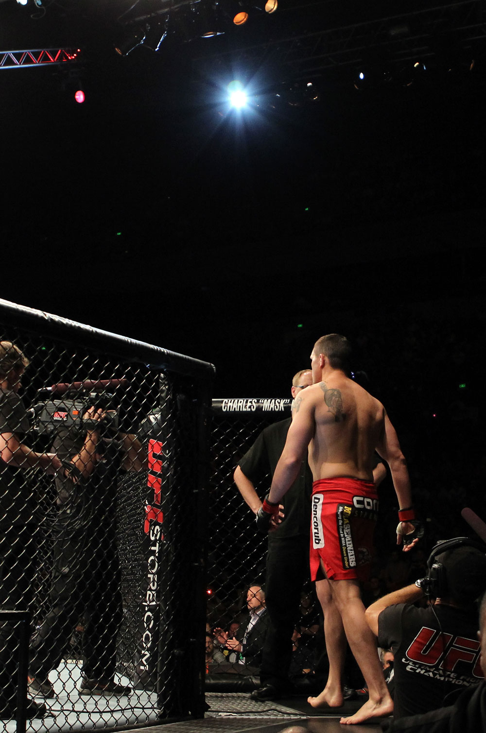 SYDNEY, AUSTRALIA - MARCH 03: Kyle Noke of Australia enters the Octagon before his bout against Andrew Craig during the UFC on FX event at Allphones Arena on March 3, 2012 in Sydney, Australia. (Photo by Josh Hedges/Zuffa LLC/Zuffa LLC via Getty Images) *** Local Caption *** Kyle Noke