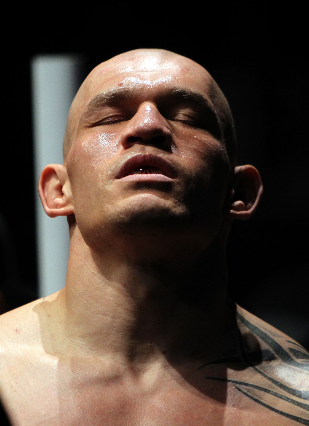 TORONTO, ON - DECEMBER 10:  Krzysztof Soszynski prepares to enter the Octagon before his bout against Igor Pokrajac during the UFC 140 event at Air Canada Centre on December 10, 2011 in Toronto, Ontario, Canada.  (Photo by Josh Hedges/Zuffa LLC/Zuffa LLC via Getty Images)