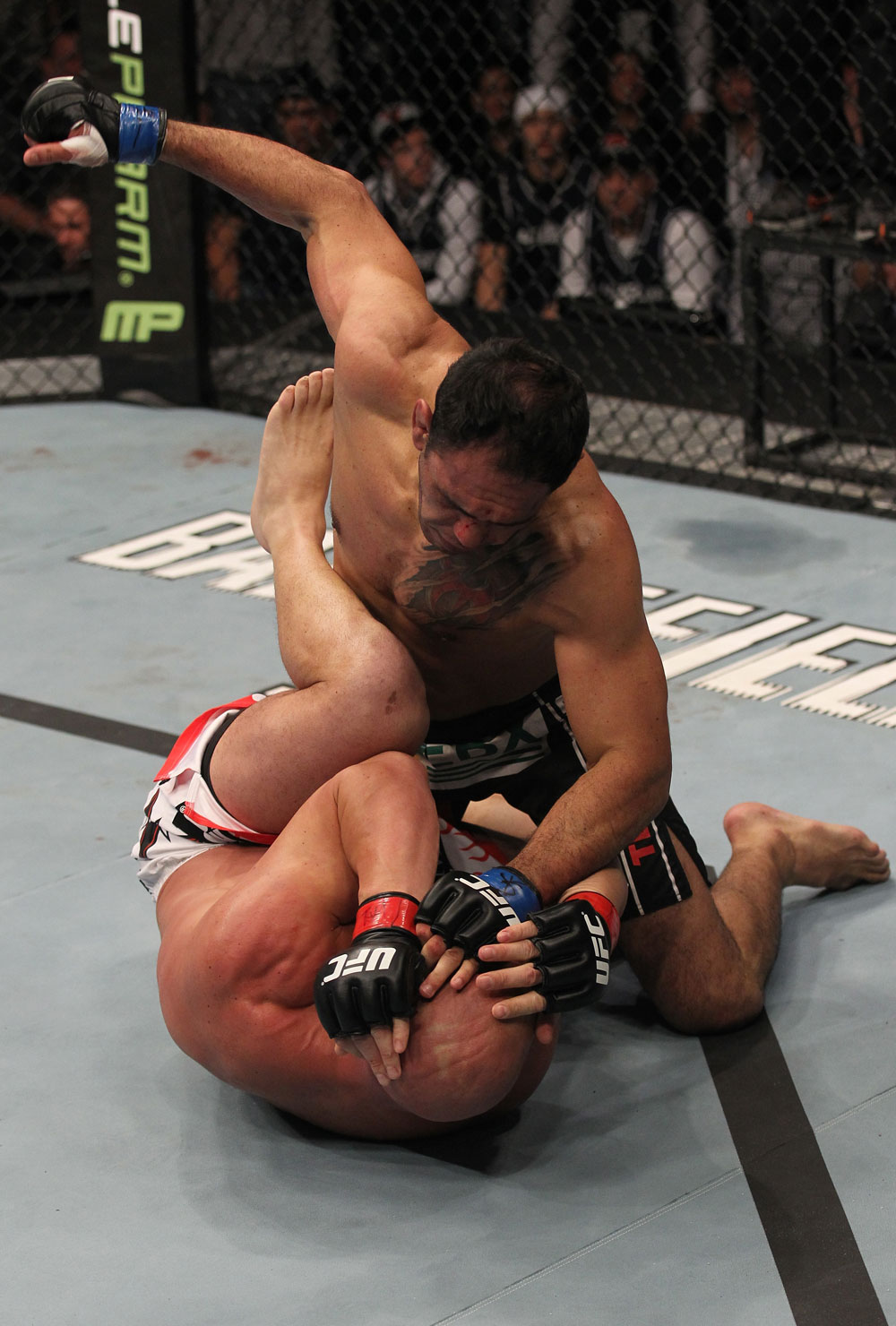 TORONTO, ON - DECEMBER 10:  Antonio Rogerio Nogueira (top) punches Tito Ortiz during the UFC 140 event at Air Canada Centre on December 10, 2011 in Toronto, Ontario, Canada.  (Photo by Nick Laham/Zuffa LLC/Zuffa LLC via Getty Images)