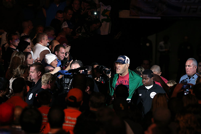 MINNEAPOLIS, MN - OCTOBER 05: Antonio Silva enters the arena before his heavyweight fight against Travis Browne at the UFC on FX event at Target Center on October 5, 2012 in Minneapolis, Minnesota. (Photo by Josh Hedges/Zuffa LLC/Zuffa LLC via Getty Images)