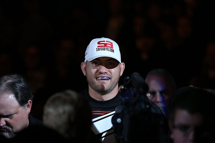 MINNEAPOLIS, MN - OCTOBER 05: Travis Browne enters the arena before his heavyweight fight against Antonio "Bigfoot" Silva at the UFC on FX event at Target Center on October 5, 2012 in Minneapolis, Minnesota. (Photo by Josh Hedges/Zuffa LLC/Zuffa LLC via Getty Images)