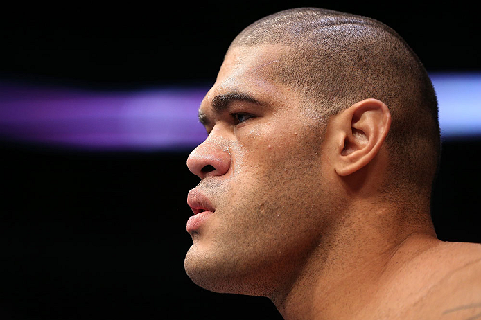 MINNEAPOLIS, MN - OCTOBER 05:  Antonio "Bigfoot" Silva stands in the Octagon before his heavyweight fight against Travis Browne at the UFC on FX event at Target Center on October 5, 2012 in Minneapolis, Minnesota.  (Photo by Josh Hedges/Zuffa LLC/Zuffa LLC via Getty Images)