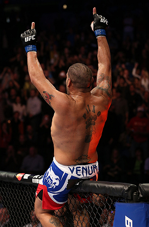 MINNEAPOLIS, MN - OCTOBER 05: Antonio Silva reacts after knocking out Travis Browne during their heavyweight fight at the UFC on FX event at Target Center on October 5, 2012 in Minneapolis, Minnesota. (Photo by Josh Hedges/Zuffa LLC/Zuffa LLC via Getty Images)