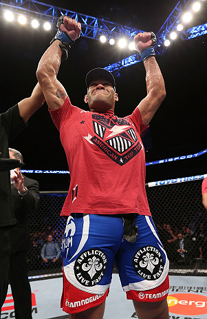 MINNEAPOLIS, MN - OCTOBER 05: Antonio Silva reacts after knocking out Travis Browne during their heavyweight fight at the UFC on FX event at Target Center on October 5, 2012 in Minneapolis, Minnesota. (Photo by Josh Hedges/Zuffa LLC/Zuffa LLC via Getty Images)