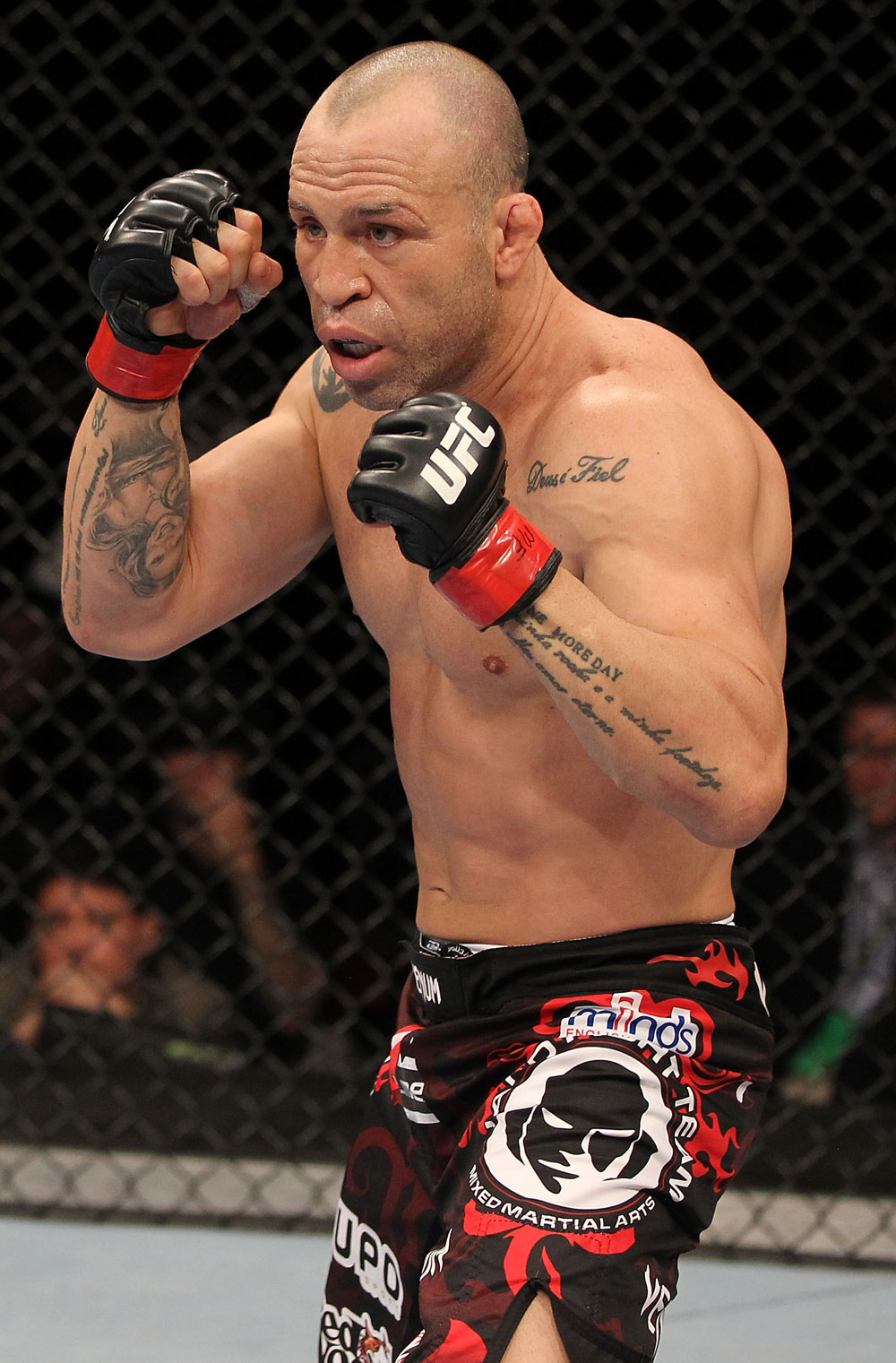 BELO HORIZONTE, BRAZIL - JUNE 23: Wanderlei Silva stands in the Octagon during his UFC 147 catchweight bout against Rich Franklin at Estadio Jornalista Felipe Drummond on June 23, 2012 in Belo Horizonte, Brazil. (Photo by Josh Hedges/Zuffa LLC/Zuffa LLC via Getty Images)