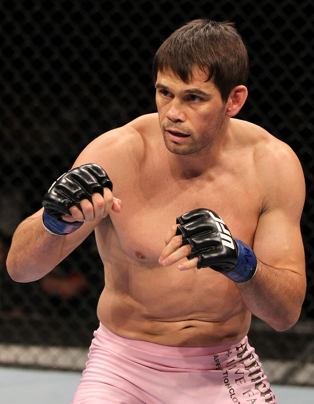 BELO HORIZONTE, BRAZIL - JUNE 23: Rich Franklin stands in the Octagon during his UFC 147 catchweight bout against Wanderlei Silva at Estadio Jornalista Felipe Drummond on June 23, 2012 in Belo Horizonte, Brazil. (Photo by Josh Hedges/Zuffa LLC/Zuffa LLC via Getty Images)