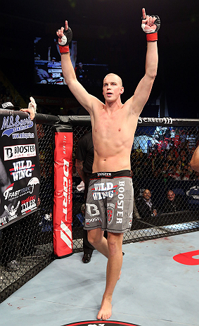 NOTTINGHAM, ENGLAND - SEPTEMBER 29: Strefan Struve is introduced before his heavyweight fight against Stipe Miocic at the UFC on Fuel TV event at Capital FM Arena on September 29, 2012 in Nottingham, England. (Photo by Josh Hedges/Zuffa LLC/Zuffa LLC via Getty Images)