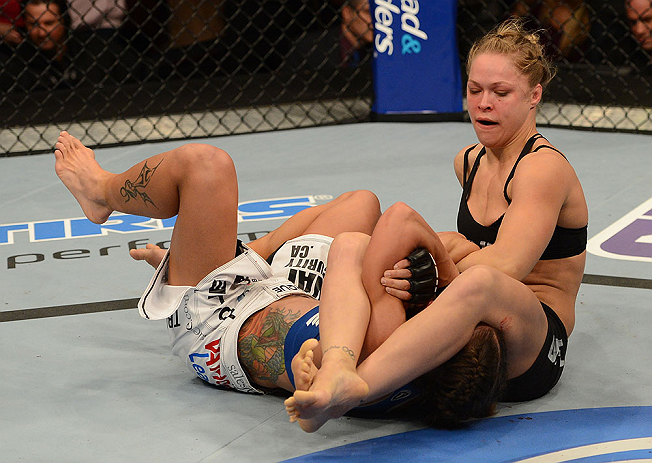 Ronda attempts to finish another opponent