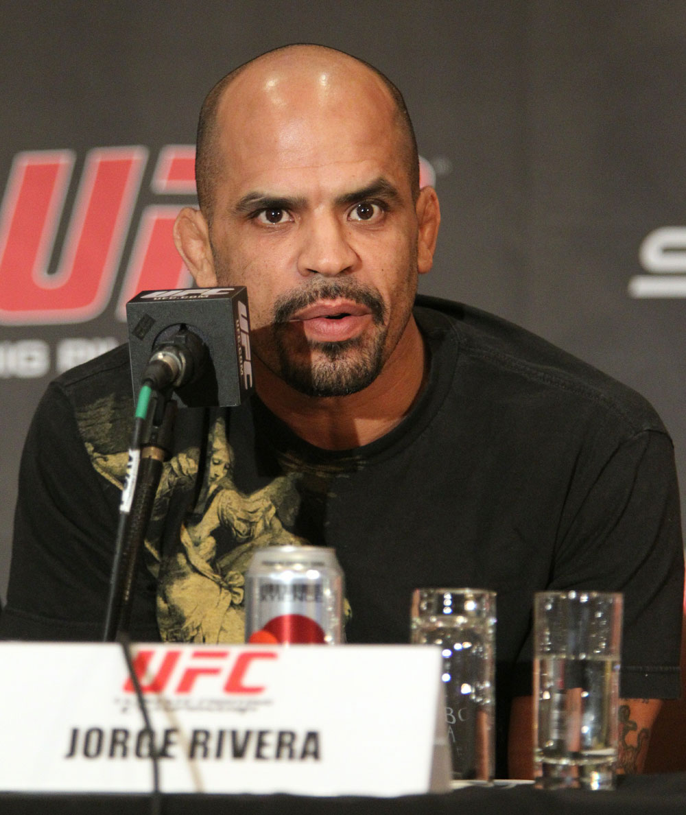 Jorge Rivera at the UFC 122 pre-fight press conference at the Hilton Hotel on November 11,  2010 in Dusseldorf, Germany.  (Photo by Josh Hedges/Zuffa LLC/Zuffa LLC via Getty Images)