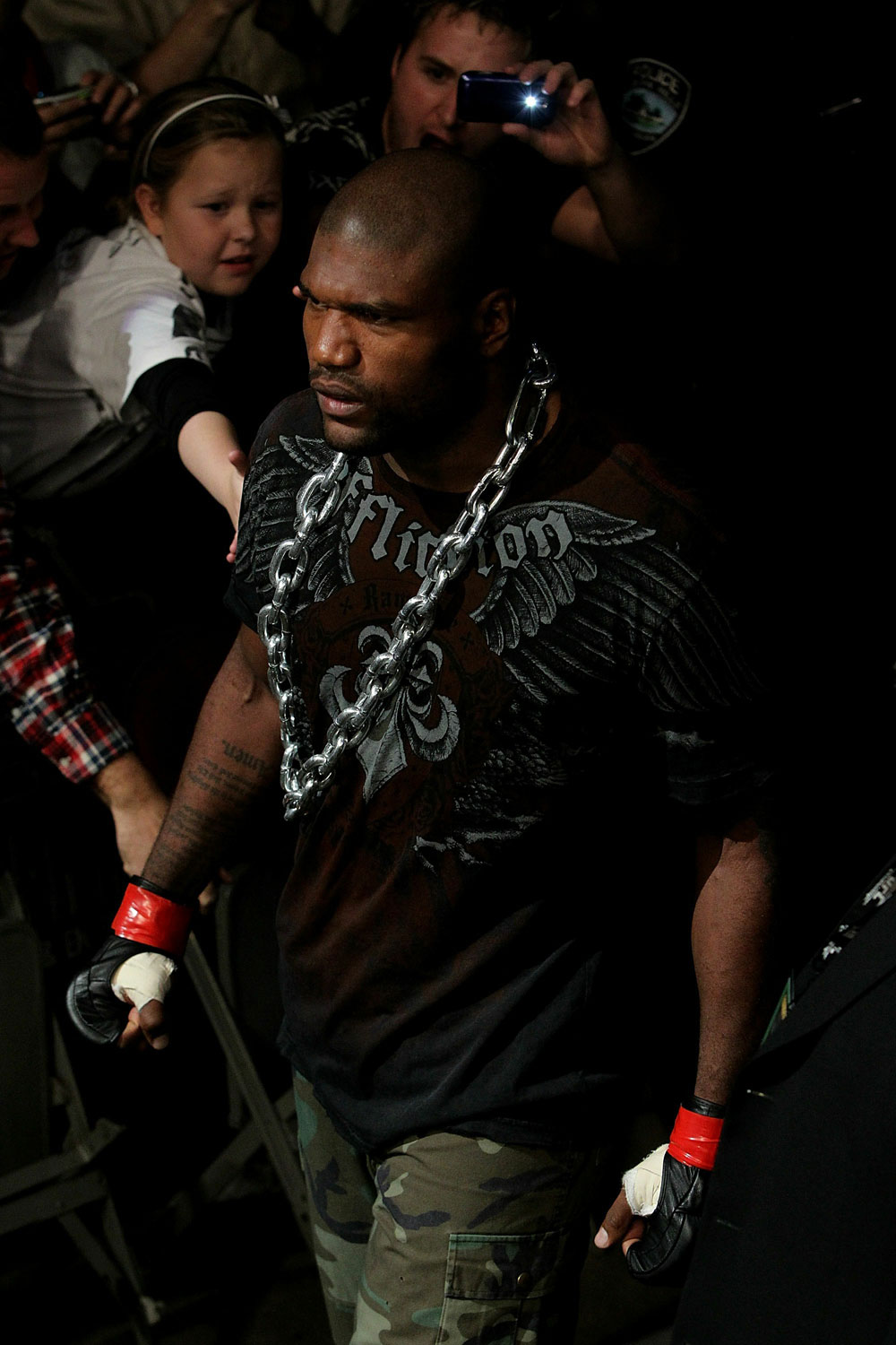 UFC 123: Quinton "Rampage" Jackson enters the arena.