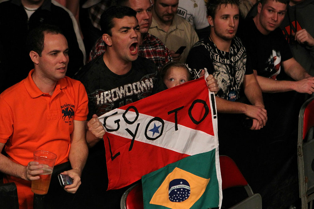 UFC 123: Fans of Lyoto Machida cheer him on