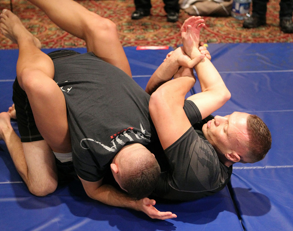 Sean McCorkle at the UFC 124 open workouts at the Marriott Chateau Champlain in on December 8, 2010 in Montreal, Quebec, Canada.