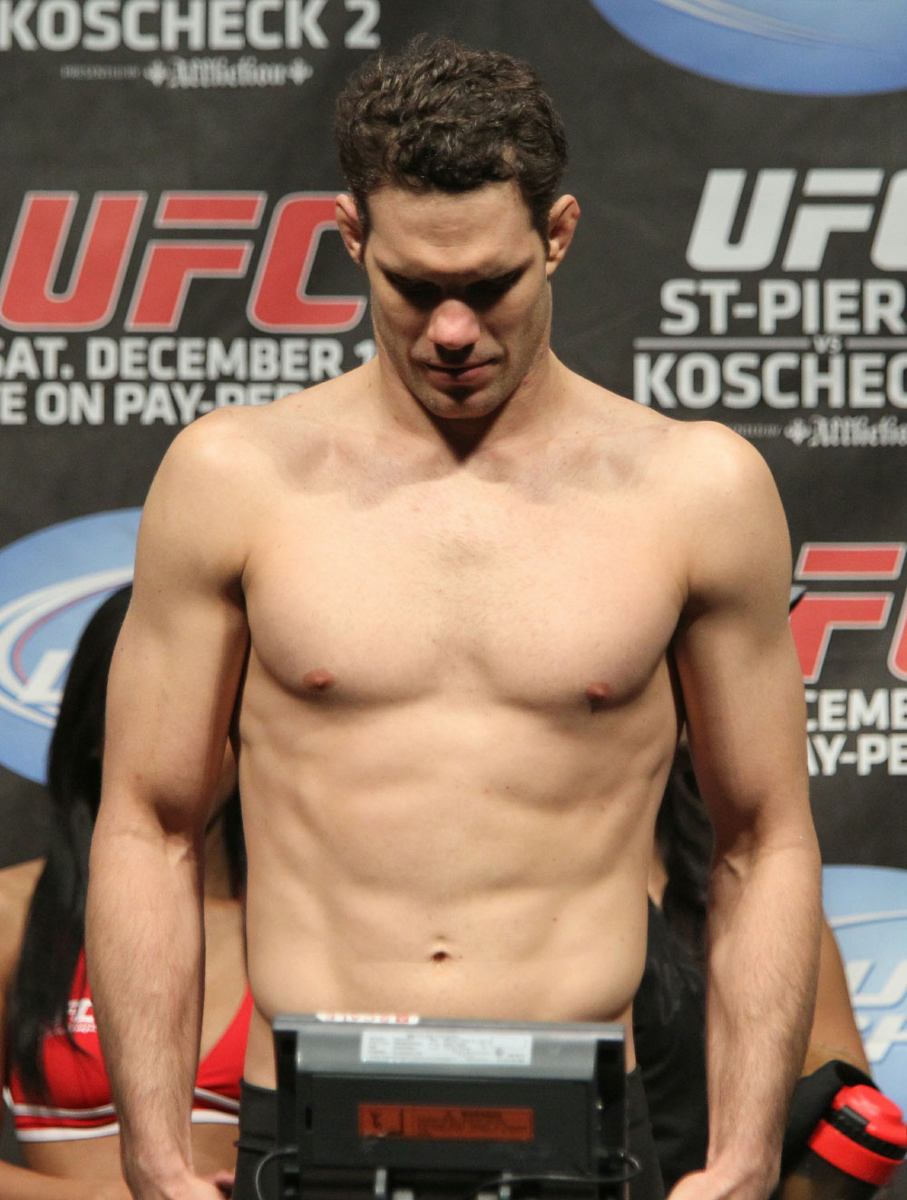 UFC 124 Weigh-in: Ricardo Almeida weighs in at 170.5bls.