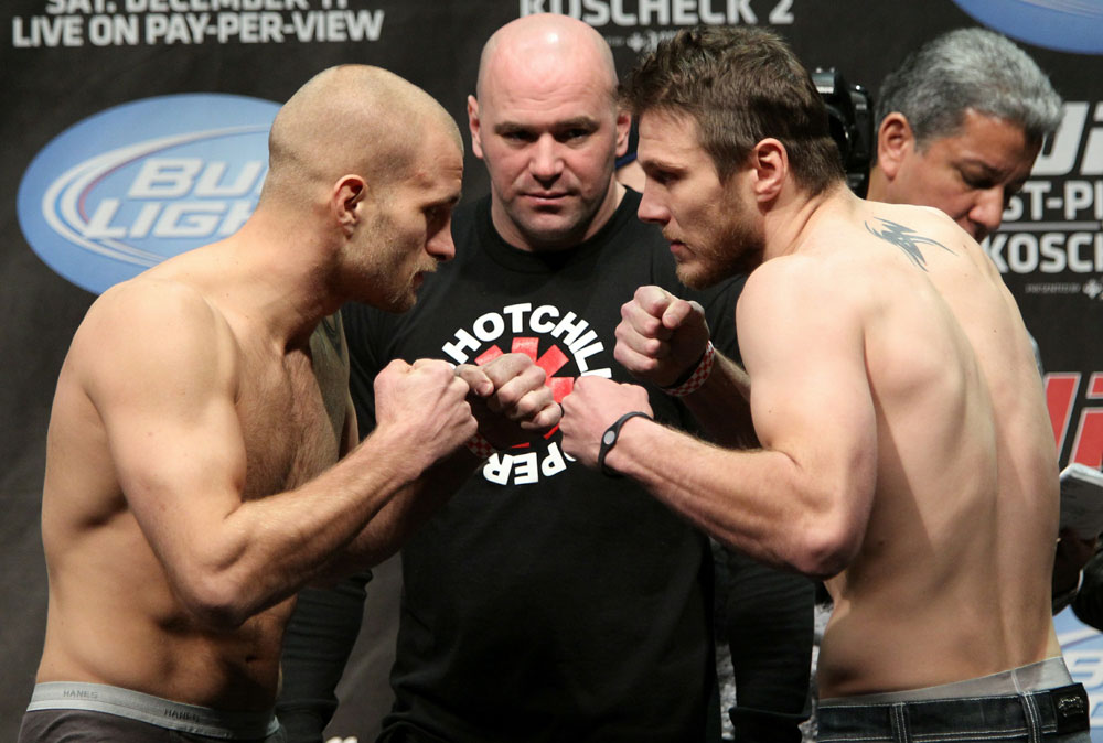 UFC 124 Weigh-in: Doerksen vs. Miller