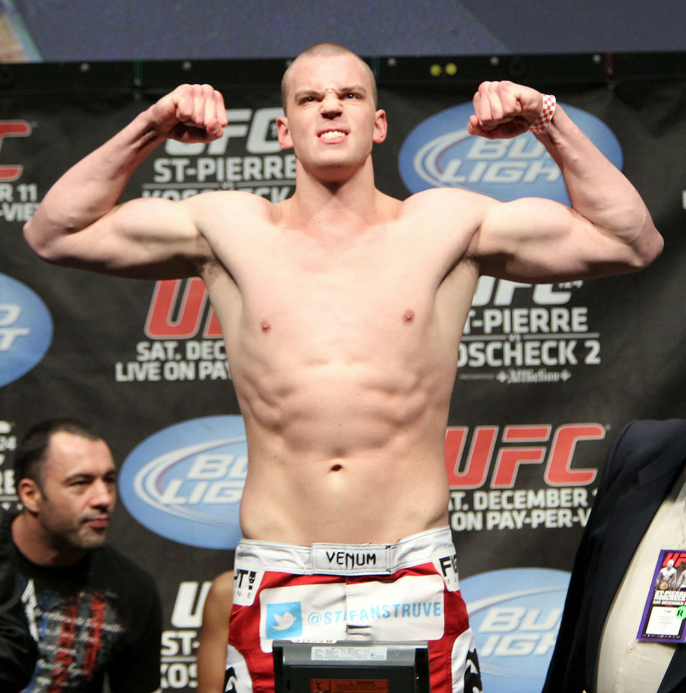 UFC 124 Weigh-in: Stefan Struve weighs in at 253lbs.