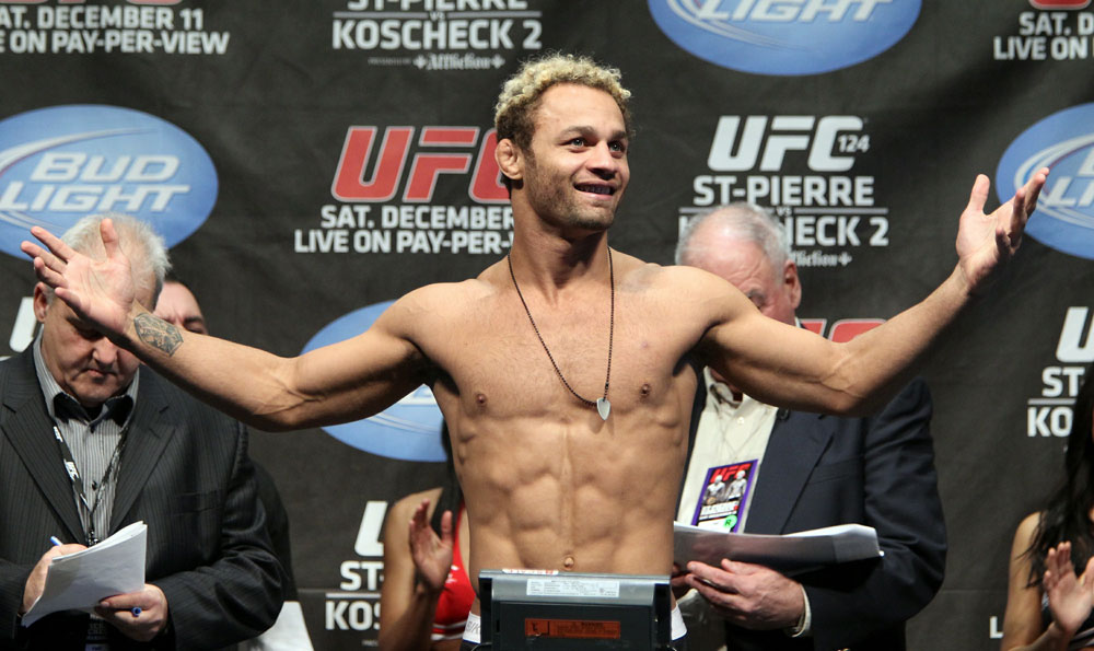 UFC 124 Weigh-in: Josh Koscheck weighs in at 169lbs.
